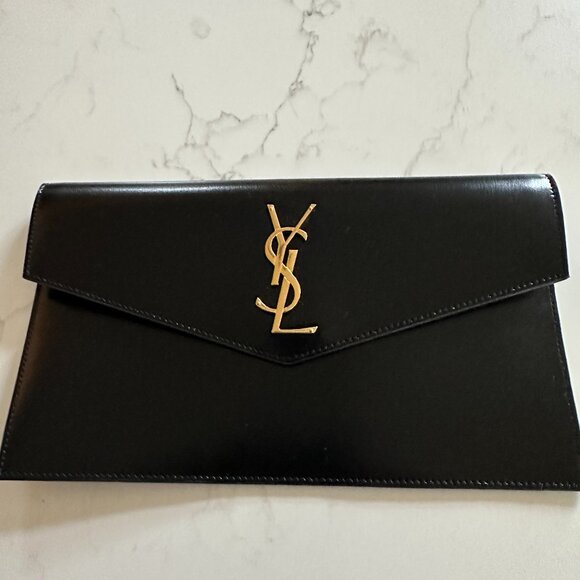 NWOT Saint Laurent Uptown Pouch in Black - Picture 1 of 10